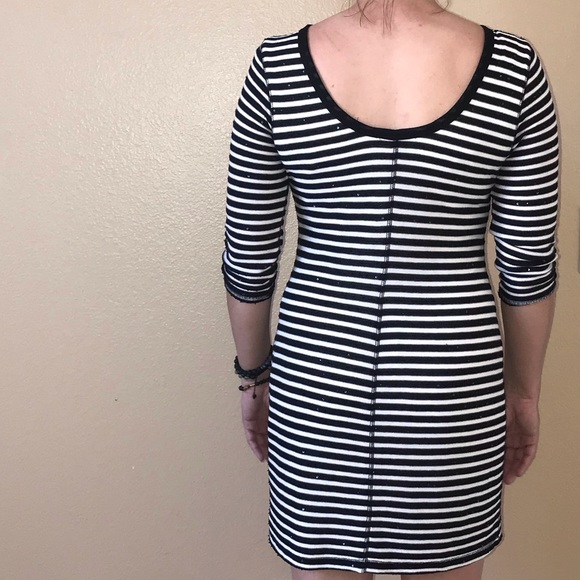 Express Knit Stripe Dress - Picture 2 of 3